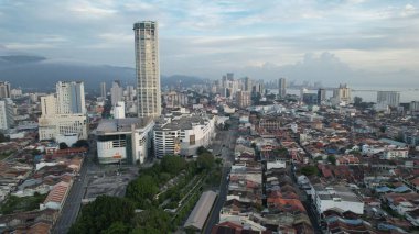 Georgetown, Penang Malezya - 14 Mayıs 2022 Ermeni Caddesi ve Georgetown 'un İnanılmaz Sahnesi