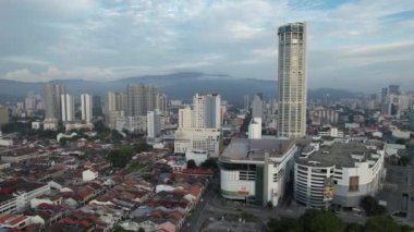 Georgetown, Penang Malezya - 14 Mayıs 2022 Ermeni Caddesi ve Georgetown 'un İnanılmaz Sahnesi
