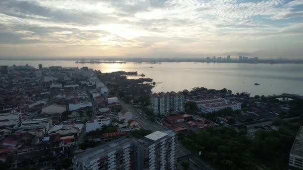 Georgetown Penang Malaysia May 2022 Amazing Scenery Armenian Street Georgetown — Stock Video