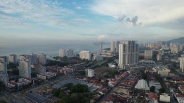 Georgetown, Penang Malezya - 14 Mayıs 2022 Ermeni Caddesi ve Georgetown 'un İnanılmaz Sahnesi