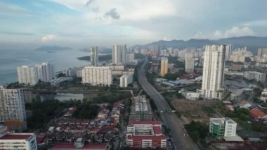 Georgetown, Penang Malezya - 14 Mayıs 2022 Ermeni Caddesi ve Georgetown 'un İnanılmaz Sahnesi