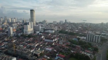 Georgetown, Penang Malezya - 14 Mayıs 2022 Ermeni Caddesi ve Georgetown 'un İnanılmaz Sahnesi