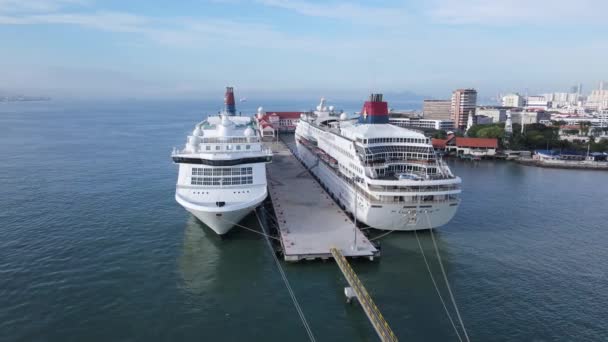 Georgetown Penang Malaisie Mai 2022 Terminal Navires Croisière Swettenham Avec — Video