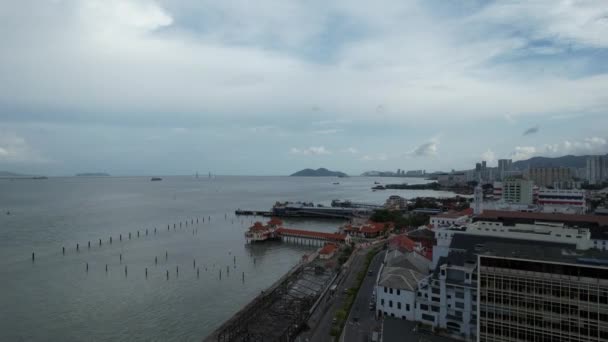 Джорджтаун Пенанг Малайзия Мая 2022 Года Терминал Круизных Судов Светтенхеме — стоковое видео