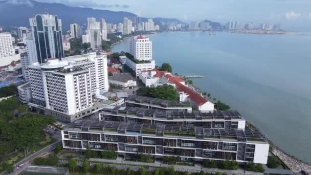 Georgetown Penang Malajsie Května 2022 Plavební Terminál Swettenham Cruise Některými — Stock video