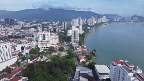 Georgetown Penang Malajsie Května 2022 Plavební Terminál Swettenham Cruise Některými — Stock video