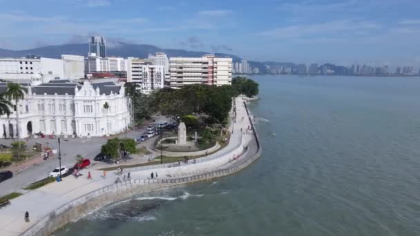 乔治敦 马来西亚槟城 2022年5月13日 一些游轮停靠的斯威特纳姆游轮码头 — 图库视频影像