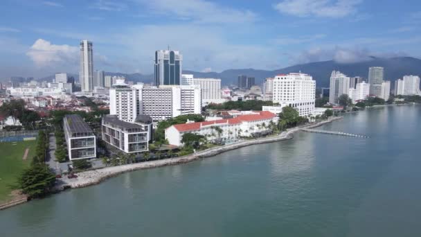 乔治敦 马来西亚槟城 2022年5月13日 一些游轮停靠的斯威特纳姆游轮码头 — 图库视频影像