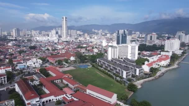 Georgetown Penang Malajsie Května 2022 Úžasná Scenérie Kolem Arménské Ulice — Stock video