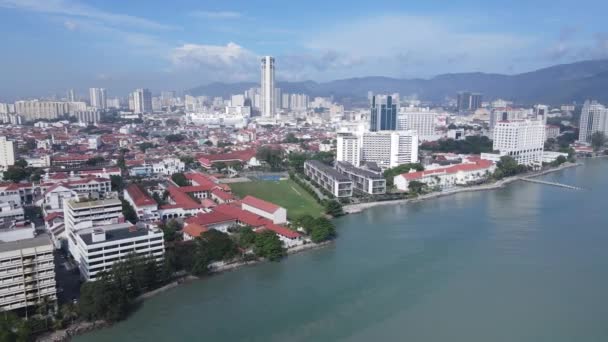 Georgetown Penang Malaysia May 2022 Amazing Scenery Armenian Street Georgetown — Stock Video