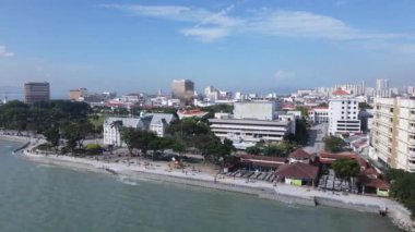 Georgetown, Penang Malezya - 14 Mayıs 2022 Ermeni Caddesi ve Georgetown 'un İnanılmaz Sahnesi