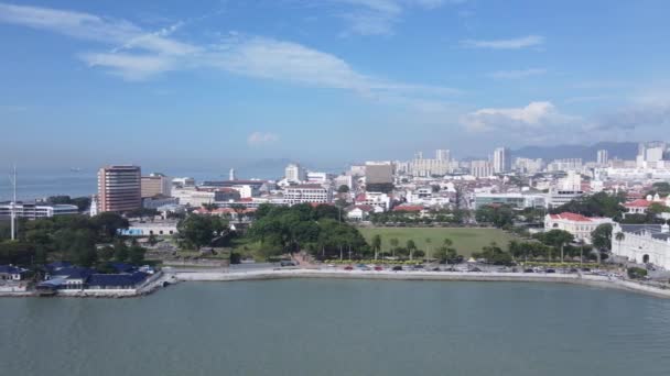 Georgetown Penang Malaysia May 2022 Amazing Scenery Armenian Street Georgetown — стокове відео