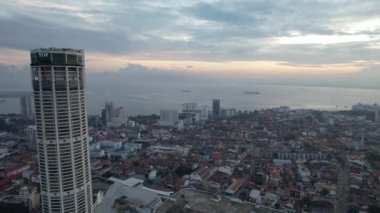 Georgetown, Penang Malezya - 14 Mayıs 2022 Ermeni Caddesi ve Georgetown 'un İnanılmaz Sahnesi