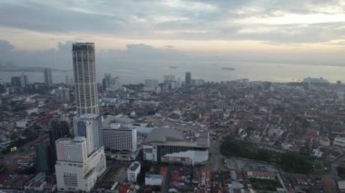 Georgetown, Penang Malezya - 14 Mayıs 2022 Ermeni Caddesi ve Georgetown 'un İnanılmaz Sahnesi