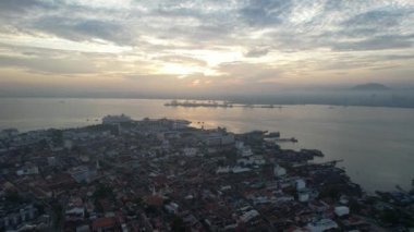 Georgetown, Penang Malezya - 14 Mayıs 2022 Ermeni Caddesi ve Georgetown 'un İnanılmaz Sahnesi