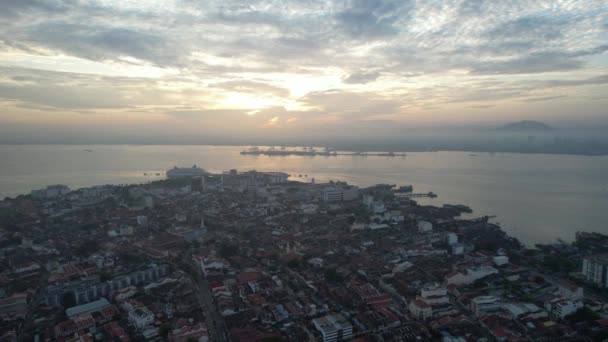 Джорджтаун Пенанг Малайзия Мая 2022 Года Удивительные Пейзажи Вокруг Армянской — стоковое видео