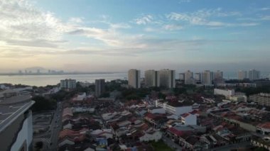 Georgetown, Penang Malezya - 14 Mayıs 2022 Ermeni Caddesi ve Georgetown 'un İnanılmaz Sahnesi