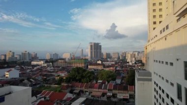 Georgetown, Penang Malezya - 14 Mayıs 2022 Ermeni Caddesi ve Georgetown 'un İnanılmaz Sahnesi