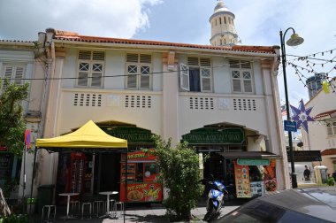 Georgetown, Penang Malezya - 14 Mayıs 2022 Ermeni Caddesi ve Georgetown 'un İnanılmaz Sahnesi