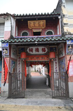 Georgetown, Penang Malezya - 14 Mayıs 2022 Ermeni Caddesi ve Georgetown 'un İnanılmaz Sahnesi