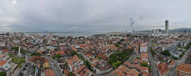 Georgetown, Penang Malezya - 14 Mayıs 2022 Ermeni Caddesi ve Georgetown 'un İnanılmaz Sahnesi