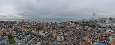Georgetown, Penang Malezya - 14 Mayıs 2022 Ermeni Caddesi ve Georgetown 'un İnanılmaz Sahnesi