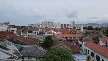 Georgetown, Penang Malezya - 14 Mayıs 2022 Ermeni Caddesi ve Georgetown 'un İnanılmaz Sahnesi