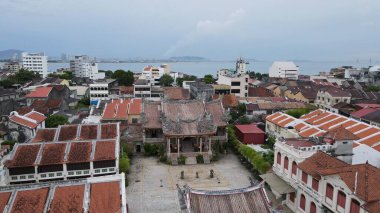 Georgetown, Penang Malezya - 14 Mayıs 2022 Ermeni Caddesi ve Georgetown 'un İnanılmaz Sahnesi