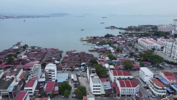 Georgetown Penang Maleisië Mei 2022 Het Verbazingwekkende Landschap Van Rond — Stockvideo