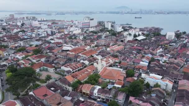 Georgetown Penang Malaysia May 2022 Amazing Scenery Armenian Street Georgetown — Stock Video