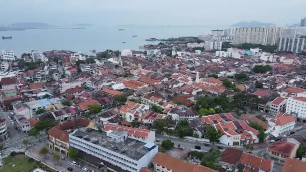 Georgetown Penang Malezya Mayıs 2022 Ermeni Caddesi Georgetown Nanılmaz Sahnesi — Stok video