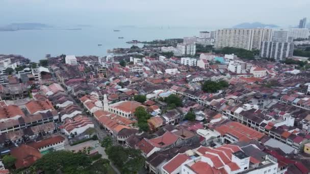 Georgetown Penang Malaysia May 2022 Amazing Scenery Armenian Street Georgetown — 비디오