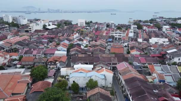 马来西亚槟城 2022年5月14日 亚美尼亚街和乔治敦周围的奇景 — 图库视频影像