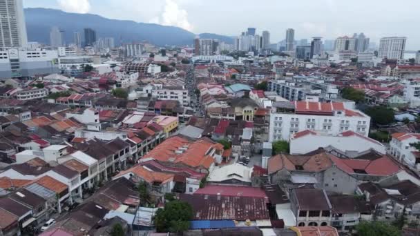 Georgetown Penang Maleisië Mei 2022 Het Verbazingwekkende Landschap Van Rond — Stockvideo