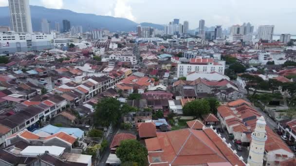 Georgetown Penang Malaysia May 2022 Amazing Scenery Armenian Street Georgetown — 비디오