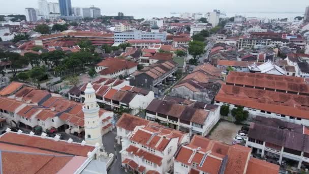 Georgetown Penang Malezya Mayıs 2022 Ermeni Caddesi Georgetown Nanılmaz Sahnesi — Stok video
