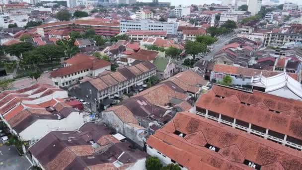 Georgetown Penang Malaysia May 2022 Amazing Scenery Armenian Street Georgetown — Stock Video