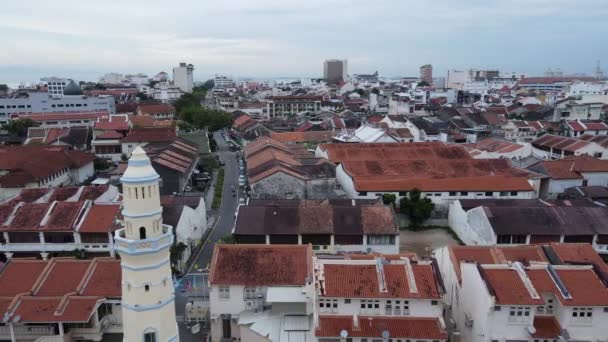 Georgetown Penang Malezya Mayıs 2022 Georgetown Penang Klanı Jetties Malezya — Stok video