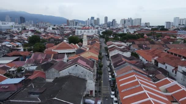 Georgetown Penang Malezja Maja 2022 Clan Jetties Georgetown Penang Malezja — Wideo stockowe