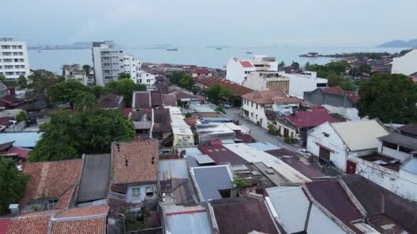 Georgetown Penang Malaysia Maio 2022 Clan Jetties Georgetown Penang Malaysia — Vídeo de Stock