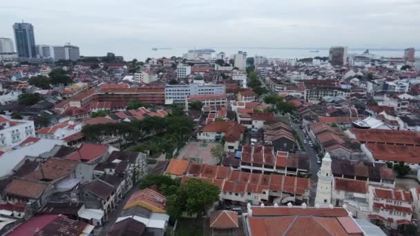 Georgetown Penang Malaysia Mai 2022 Die Clan Jetties Von Georgetown — Stockvideo