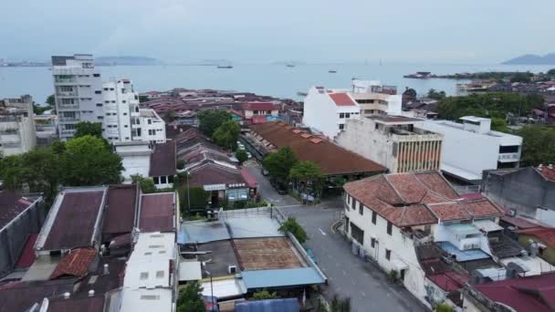 Georgetown Penang Maleisië Mei 2022 Clan Jetties Van Georgetown Penang — Stockvideo