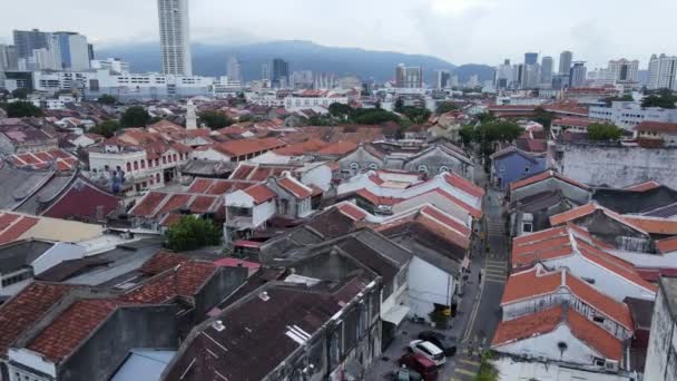 Джорджтаун Пенанг Малайзия Мая 2022 Года Клан Джетти Джорджтауна Пенанг — стоковое видео