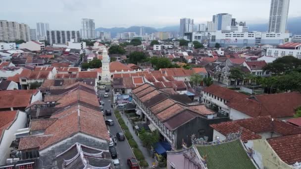 Georgetown Penang Malaysia Maj 2022 Klanjetties Georgetown Penang Malaysia Trä — Stockvideo