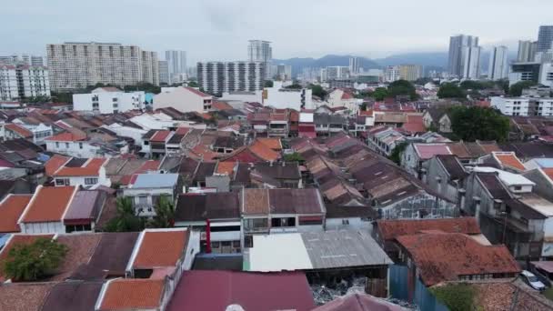 Джорджтаун Пенанг Малайзия Мая 2022 Года Клан Джетти Джорджтауна Пенанг — стоковое видео