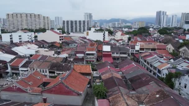 Georgetown Penang Maleisië Mei 2022 Clan Jetties Van Georgetown Penang — Stockvideo