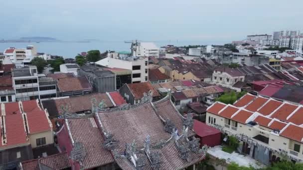 Georgetown Penang Malezya Mayıs 2022 Georgetown Penang Klanı Jetties Malezya — Stok video