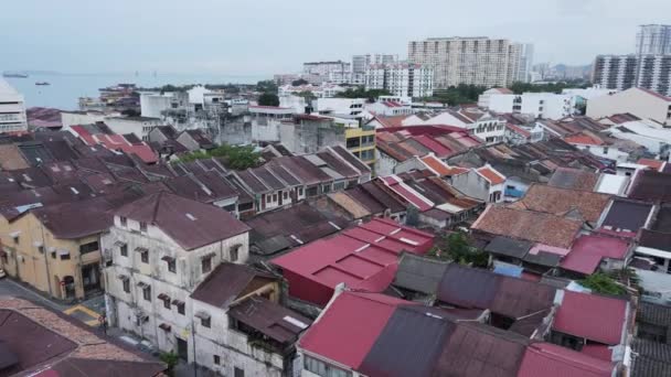 Джорджтаун Малайзія Травня 2022 Clan Jetties Georgetown Penang Malaysia Дерев — стокове відео