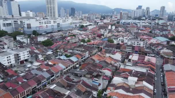 Georgetown Penang Malezja Maja 2022 Clan Jetties Georgetown Penang Malezja — Wideo stockowe