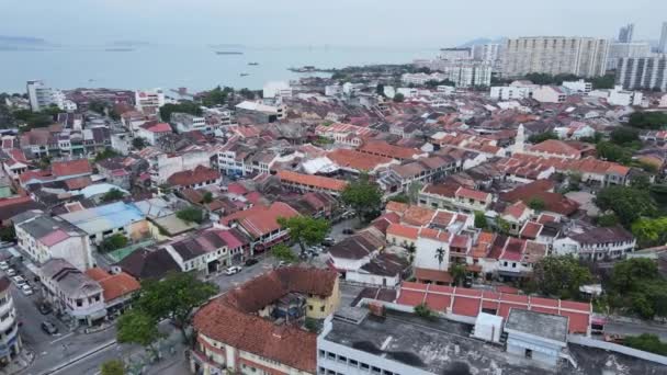 马来西亚槟城 2022年5月14日 槟城古尔奈大道 — 图库视频影像